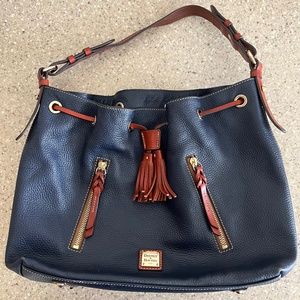 Large Blue Leather Dooney & Bourke